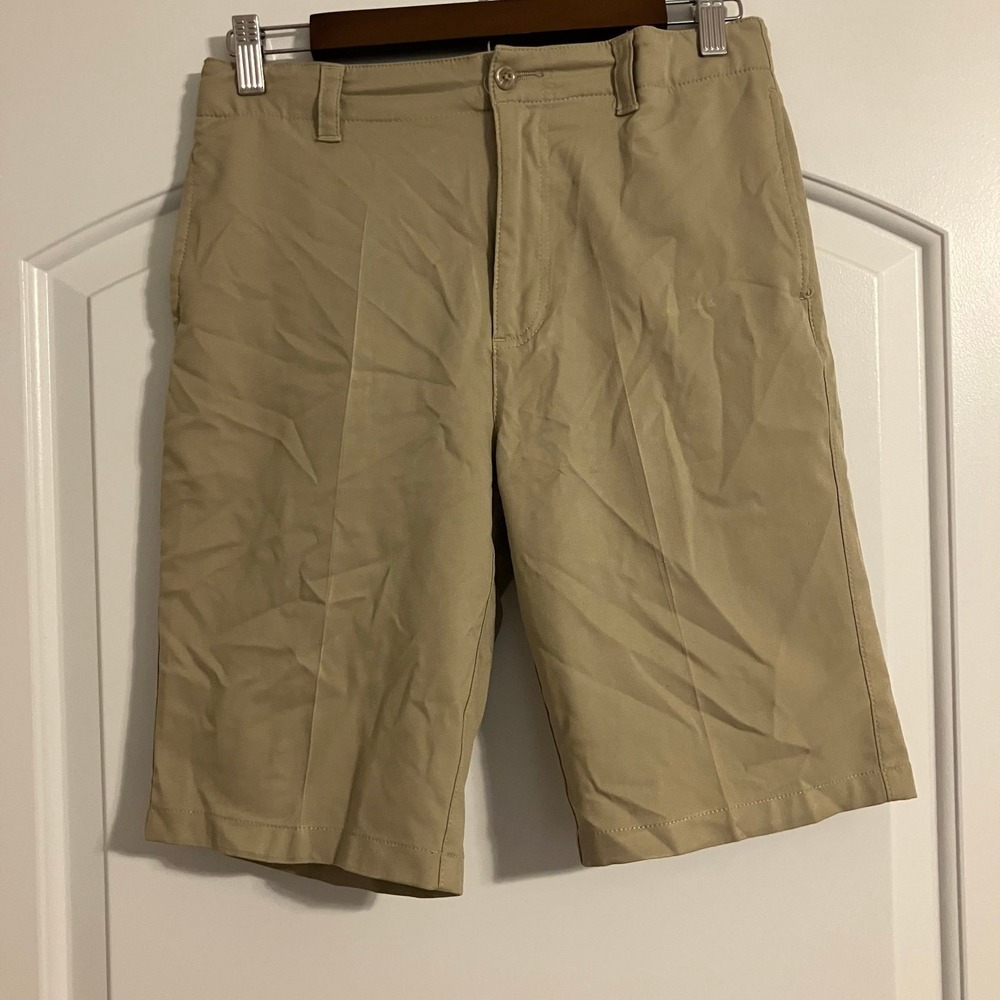 Class Club Modern Fit Khaki Tan‎ Adjustable Waist Shorts Boy's Size 18